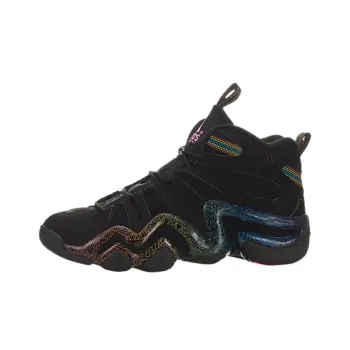Adidas Crazy 8 Cushioned Slip Resistant Mid Top Vintage Basketball Shoes Men's Black Laser