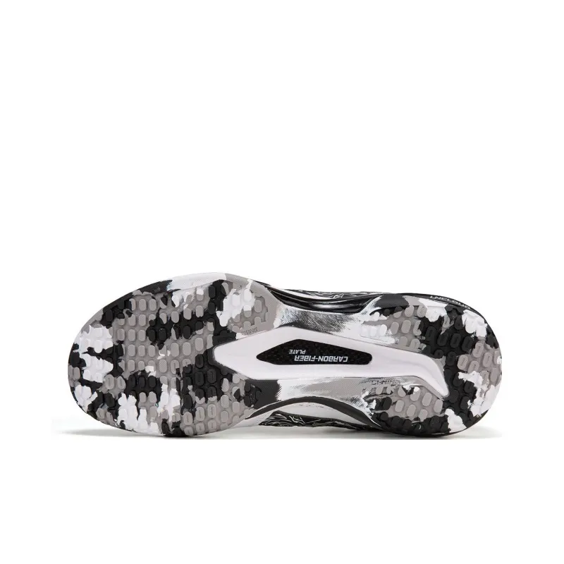 LiNing Shock Absorbers With Slip Resistant And Abrasion Resistant Properties Low Top Badminton Shoes Men's White Black-5