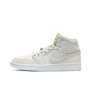 Jordan 1 Mid Vast Grey Ghost Green Women's