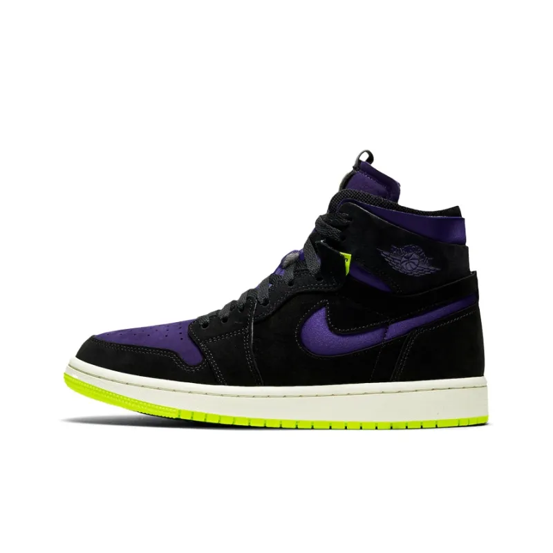Jordan 1 High Zoom Air Cmft Black Court Purple Lemon Venom Women's-0
