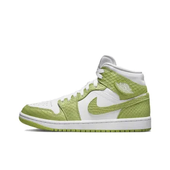 JORDAN 1 Mid Green Python Women's