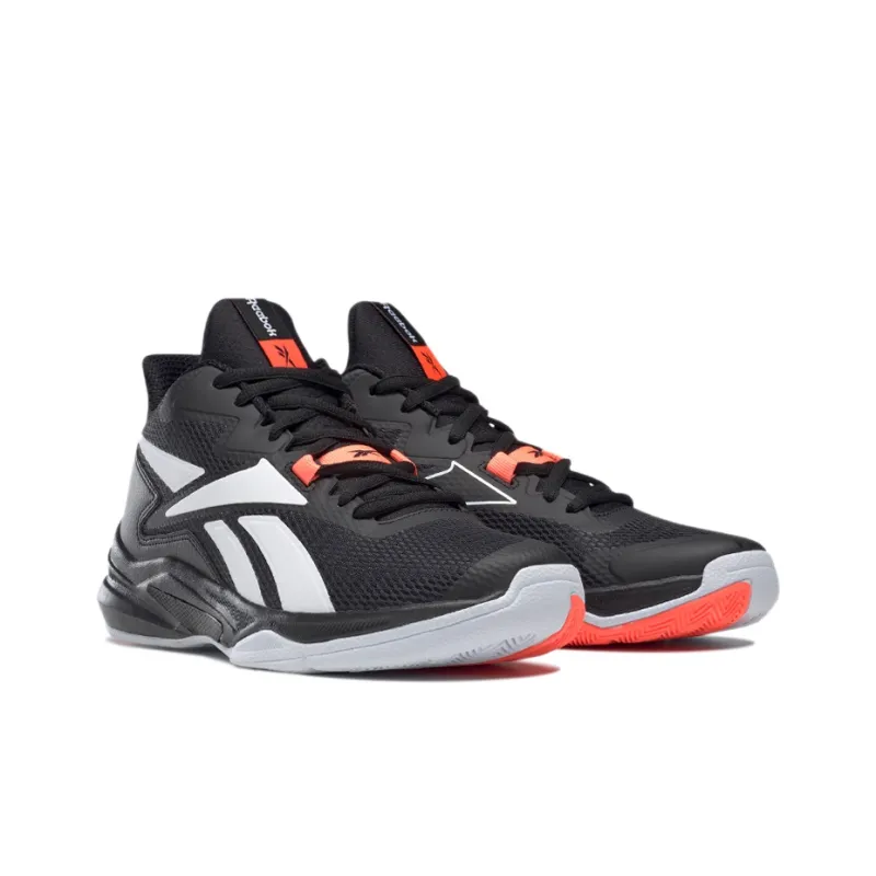 Reebok More Buckets 'Black White Orange Flare'-2