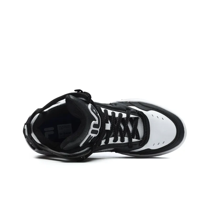 FILA FUSION DESPERADO Fugitive Anti Slip Wear Resistant Mid Top Vintage Basketball Shoes Men's FILA White Black-2
