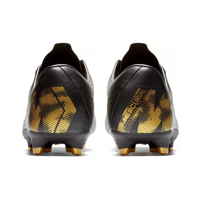 Nike Vapor 12 Pro Fg Black Metallic Vivid Gold-4