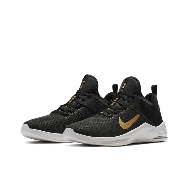 Nike Air Max Bella Tr 2 Wide 'Black Metallic Gold' Women's-2