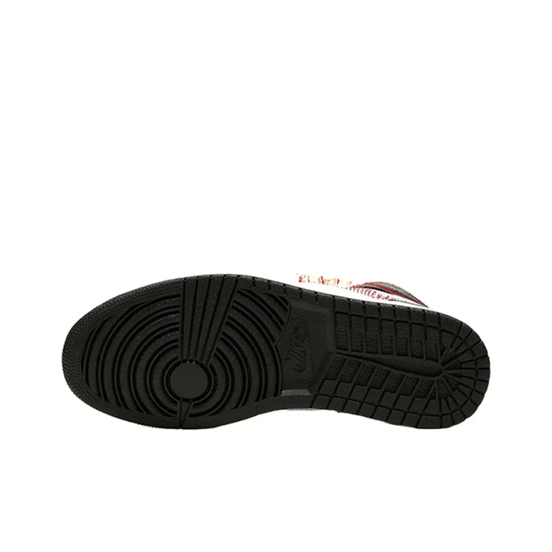 Jordan 1 Retro High Defiant White Black Gym Red-4