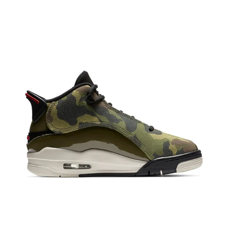 Jordan Dub Zero Cushioning Coverage Lightweight Mid-Top Vintage Basketball Shoes GS Camouflage-1