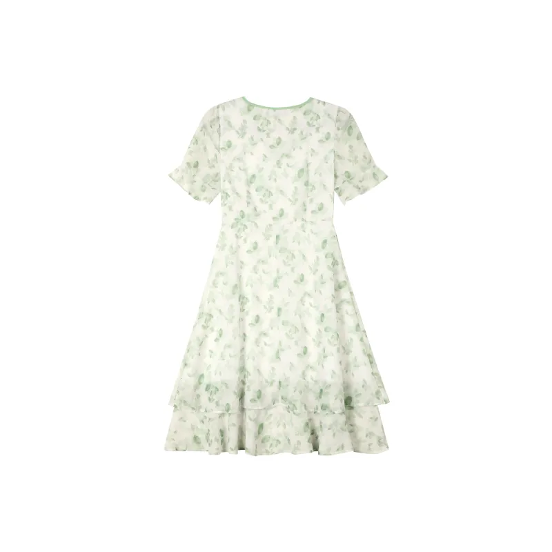 EIDOLON GRAIN Short Sleeved Dresses Women's Light Green-1
