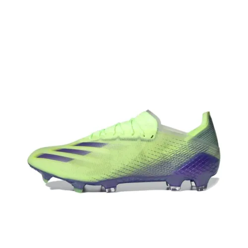 Adidas X GHOSTED Soccer Shoes Men Low-Top Green/Purple