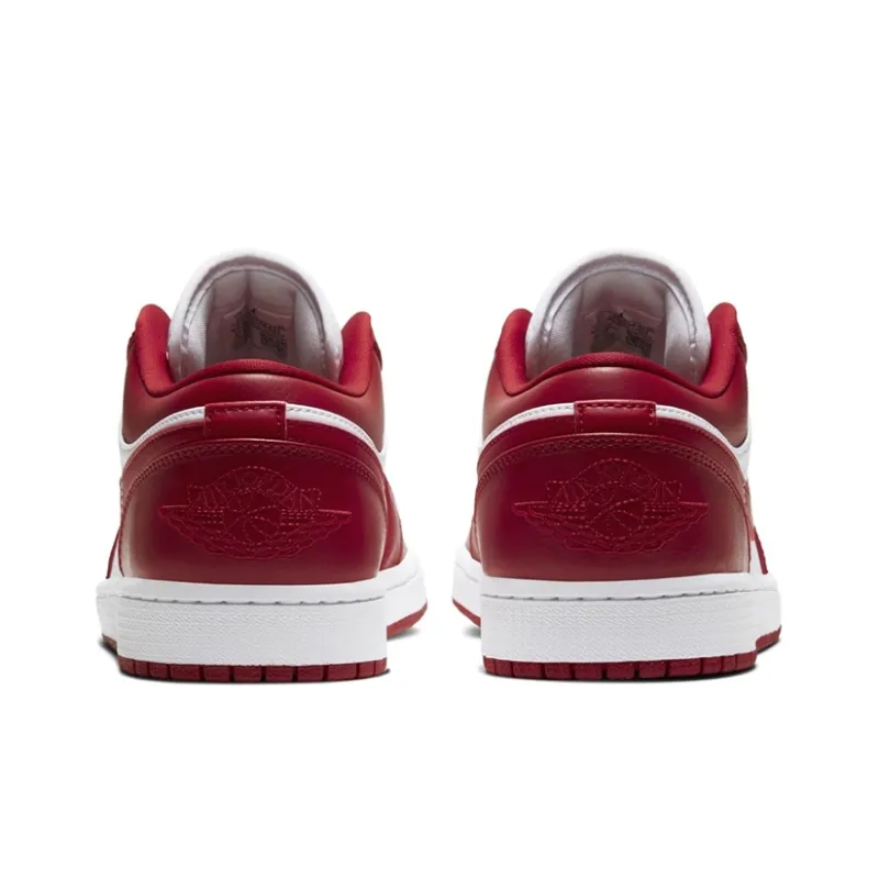Jordan 1 Low Gym Red White-4