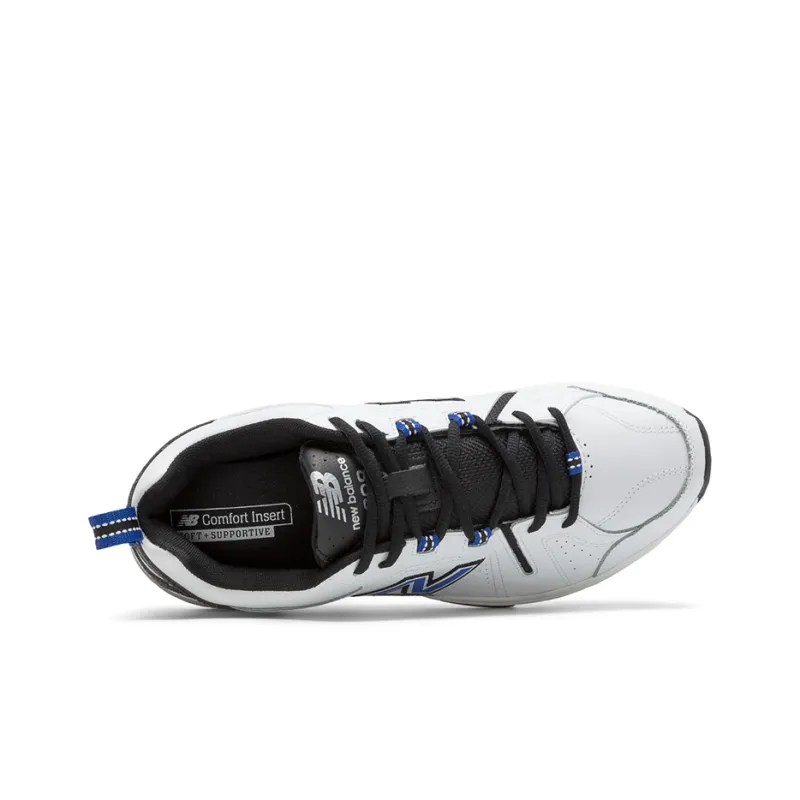 New Balance 608v5 White Team Royal Black-2