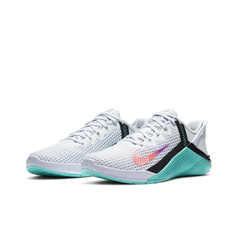 Nike Metcon 6 Flyease Grey Oracle Aqua Women's-2