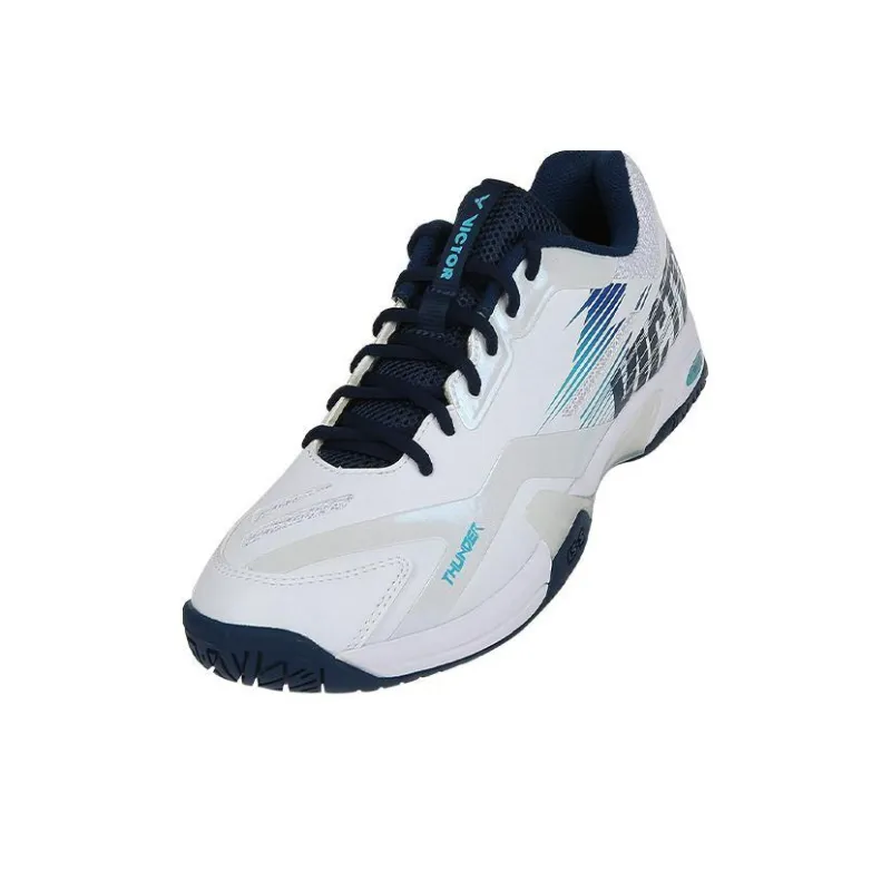 VICTOR Low Top Badminton Shoes Unisex White-2