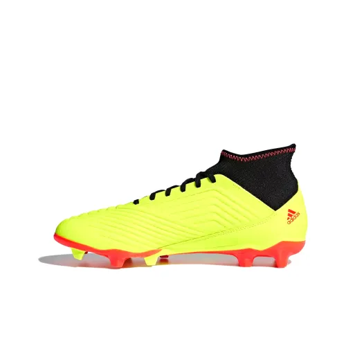 Adidas Predator 18.3 Soccer Shoes Men Mid-Top Neon Yellow/Black/Red