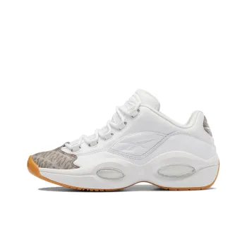 Reebok Question Low Top Vintage Basketball Shoes Men's White Brown