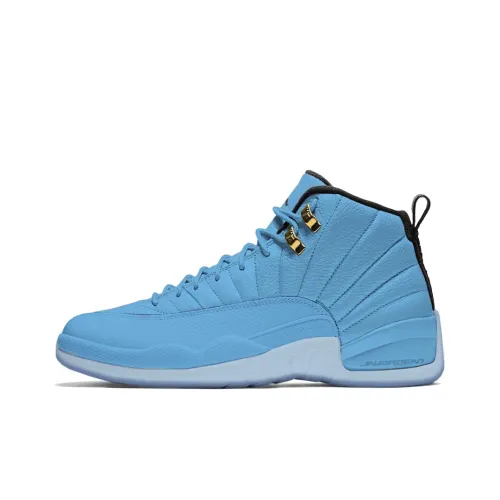 Air Jordan 12 Vintage Basketball Shoes Men Mid-Top Blue