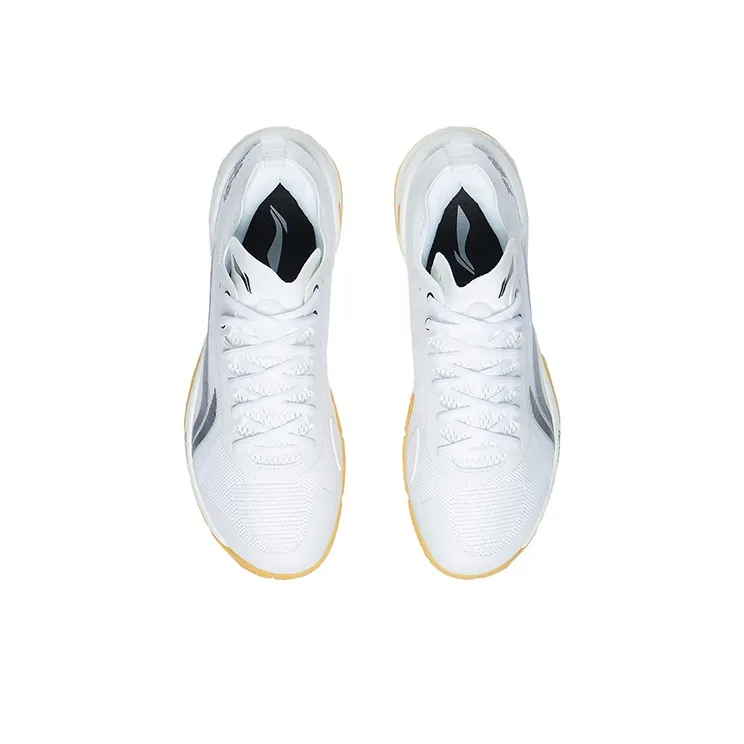 LINING Sprint Pro Badminton Shoes Unisex Low Top Standard White/Black-3