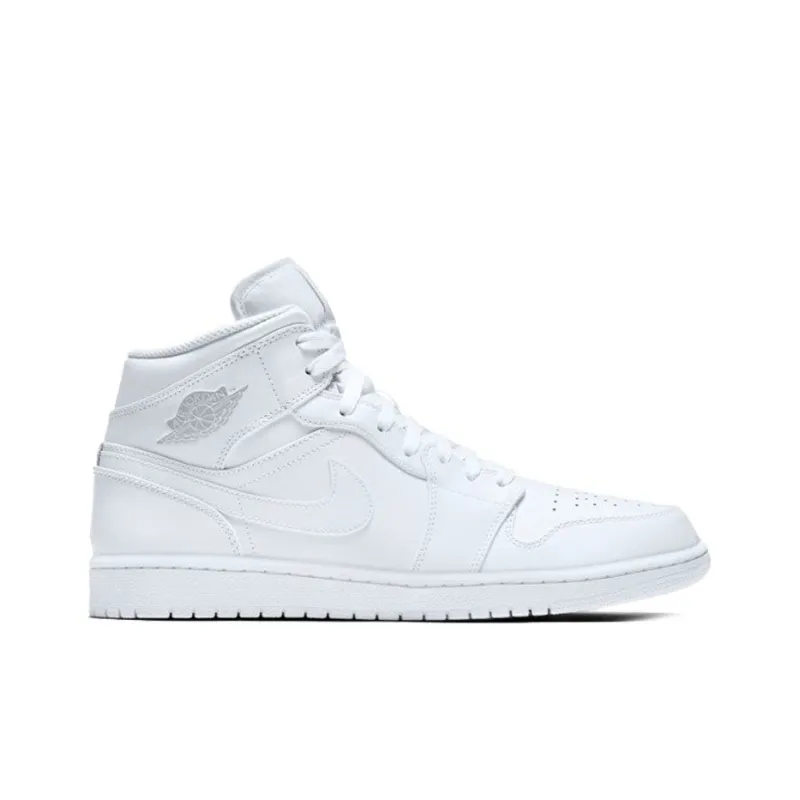 Jordan 1 Mid White/Pure Platinum-1