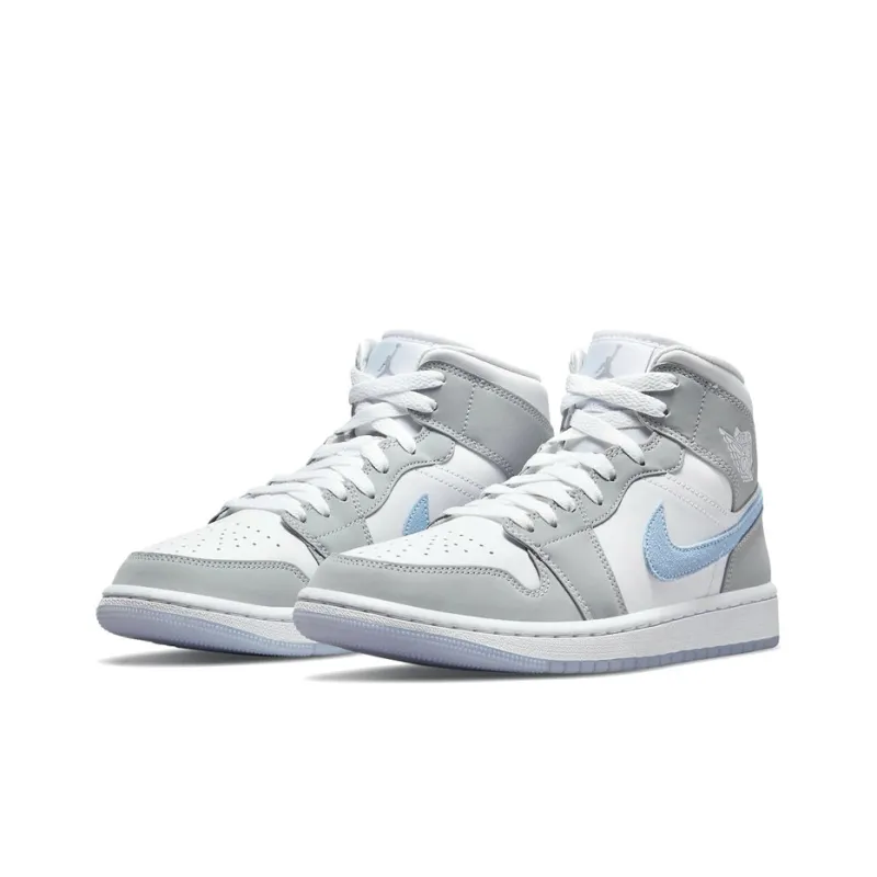 Jordan 1 Mid Wolf Grey Aluminum Women's-2
