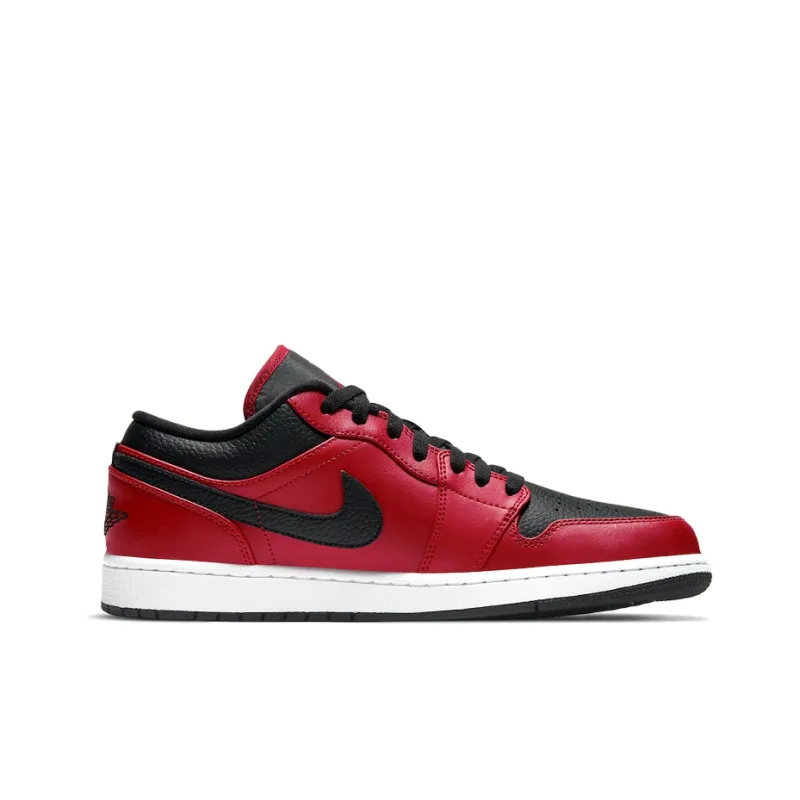 JORDAN 1 Low Reverse Bred Pebbled Swoosh-1