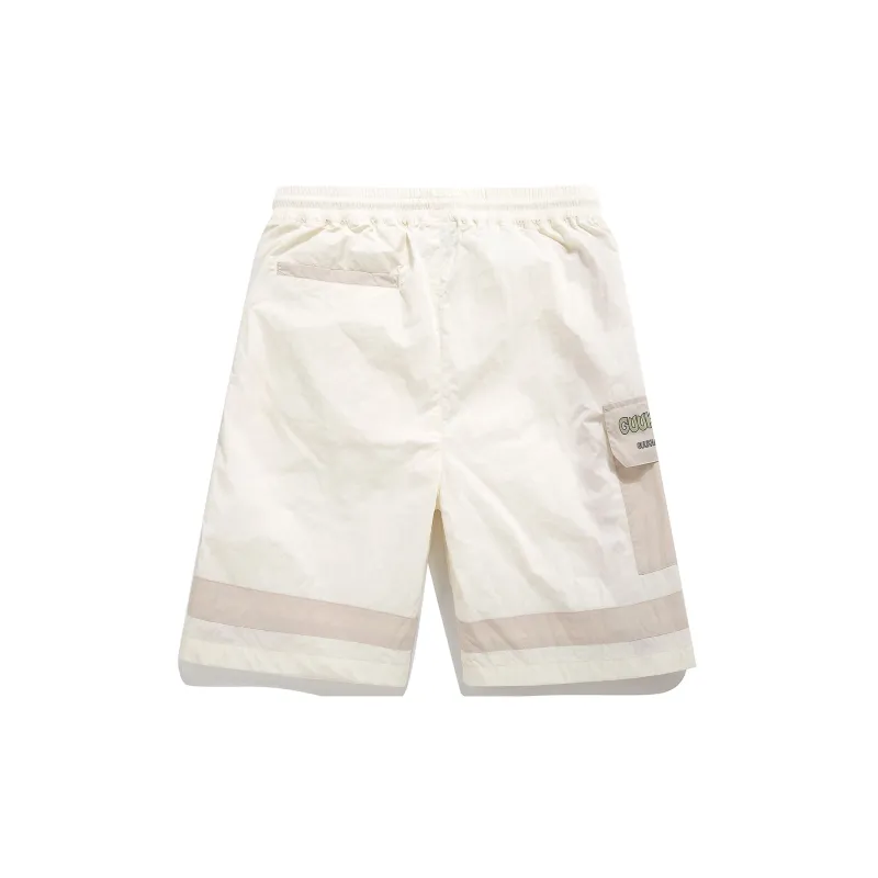 Guuka Cargo Shorts Men Ecru-1