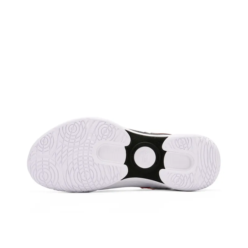 LiNing Battle Halberd Ⅲ LITE Cushioning Rebound Badminton Shoes Unisex Black White Red-4