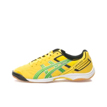 Asics IC/IN Wear-Resistant Soccer Shoes Men's Lemon
