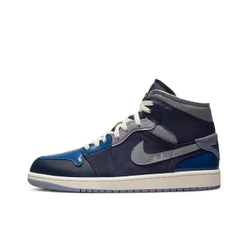 JORDAN 1 Mid Se Craft Obsidian French Blue Ashen Slate White