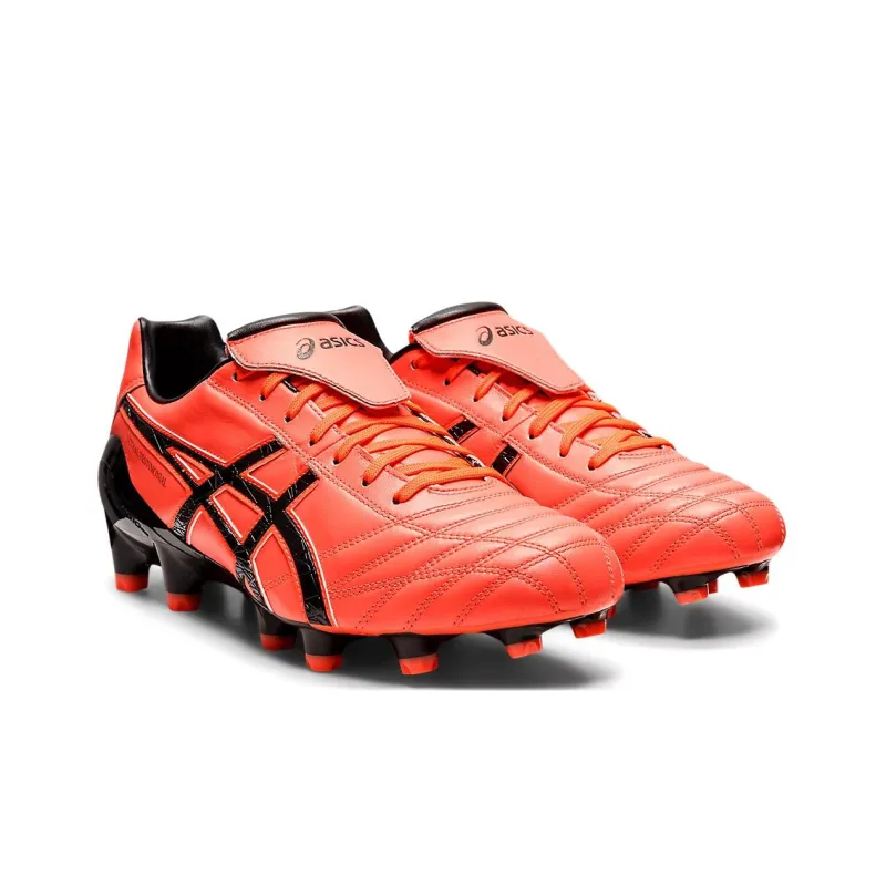 Asics Lethal Testimonial 4 Durable Breathable Soccer Shoes Men's Red Black-2