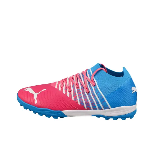 PUMA Future Z Soccer Shoes Men Mid-Top Pink/White, Blue