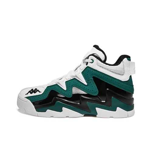 Kappa High-top Basketball Shoe Unisex Green/White