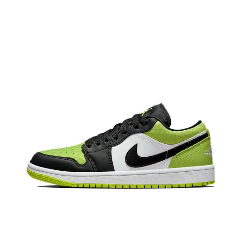 Jordan Air Jordan 1 Low SE 'Vivid Green Snakeskin' Sneakers