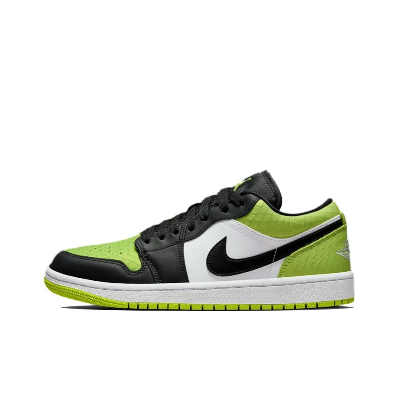 Jordan 1 Low Snakeskin Vivid Green Women's-0