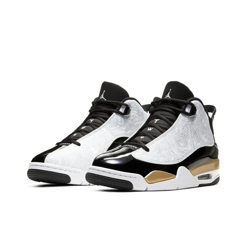 Jordan Dub Zero Black Metallic Gold White-2