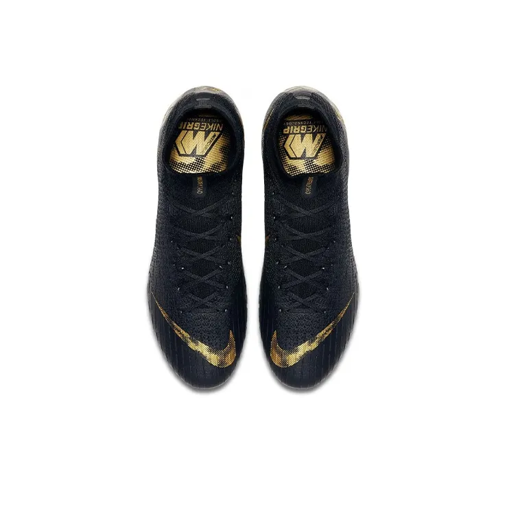 Nike Mercurial Superfly 6 Soccer Shoes Men Mid Top Black/Gold-3