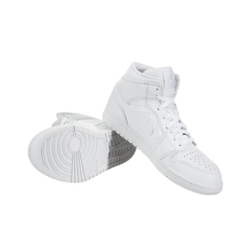 Jordan 1 Mid Triple White 2018-4