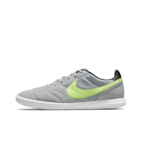 Nike Premier 2 Soccer Shoes Men Low-Top Gray/Neon Green