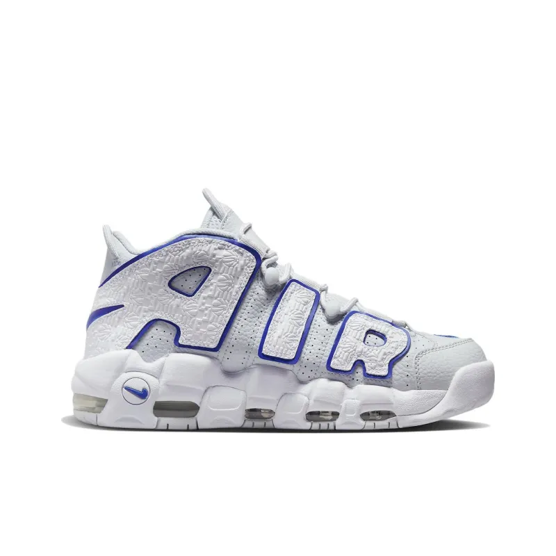 Nike Air More Uptempo Embossed White Royal Blue-1