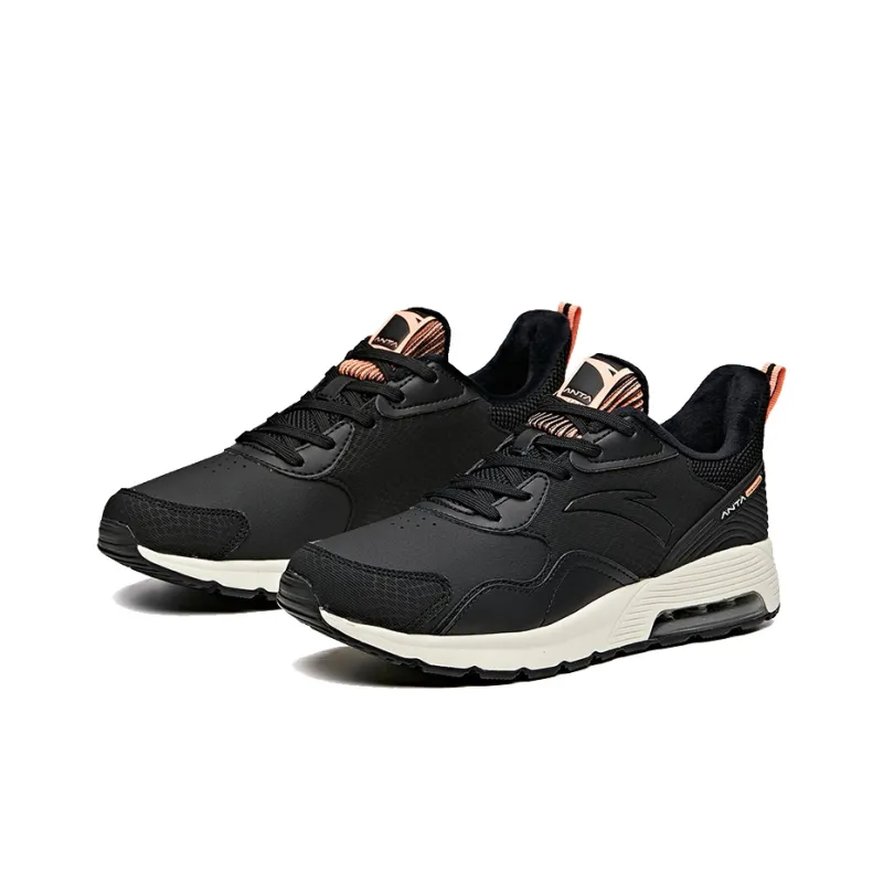 ANTA Variety Training Collection Training Shoes Women's Low Top Black/Beauty Red/Ivory White-1