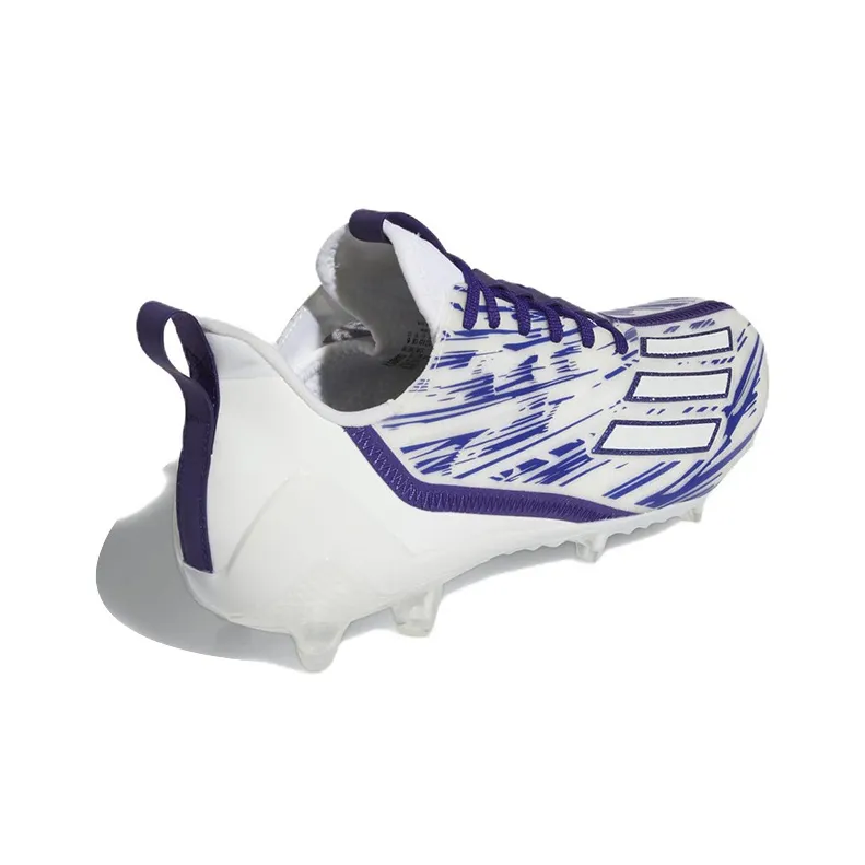 adidas Adizero Cleats 'White Team College Purple'-3