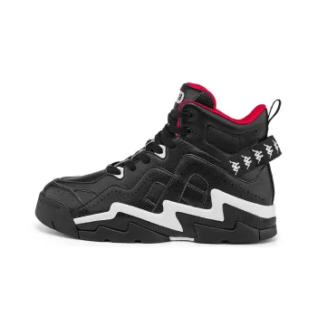 Kappa High Top Vintage Basketball Shoes Unisex Black