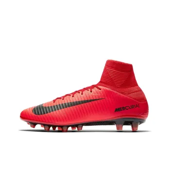 Nike Mercurial Victory FG Rubber Long Studs Cushioning Anti-Slip And Wear-Resistant Soccer Shoes Men's Red Black