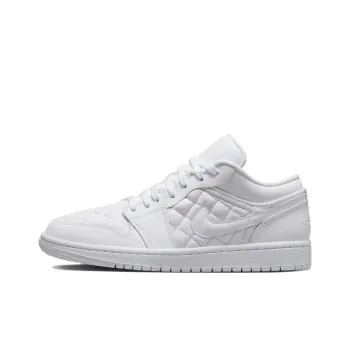 Air Jordan 1 Low Triple White Quilted Women's