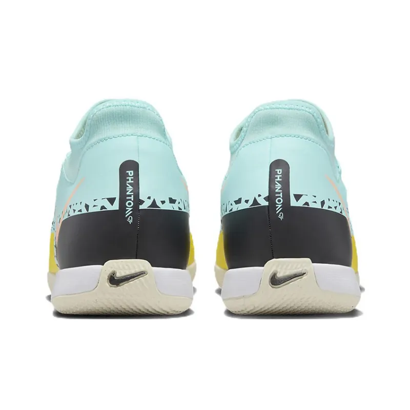 Nike Phantom GT Soccer Shoes Unisex Mid-Top Blue/Yellow-4