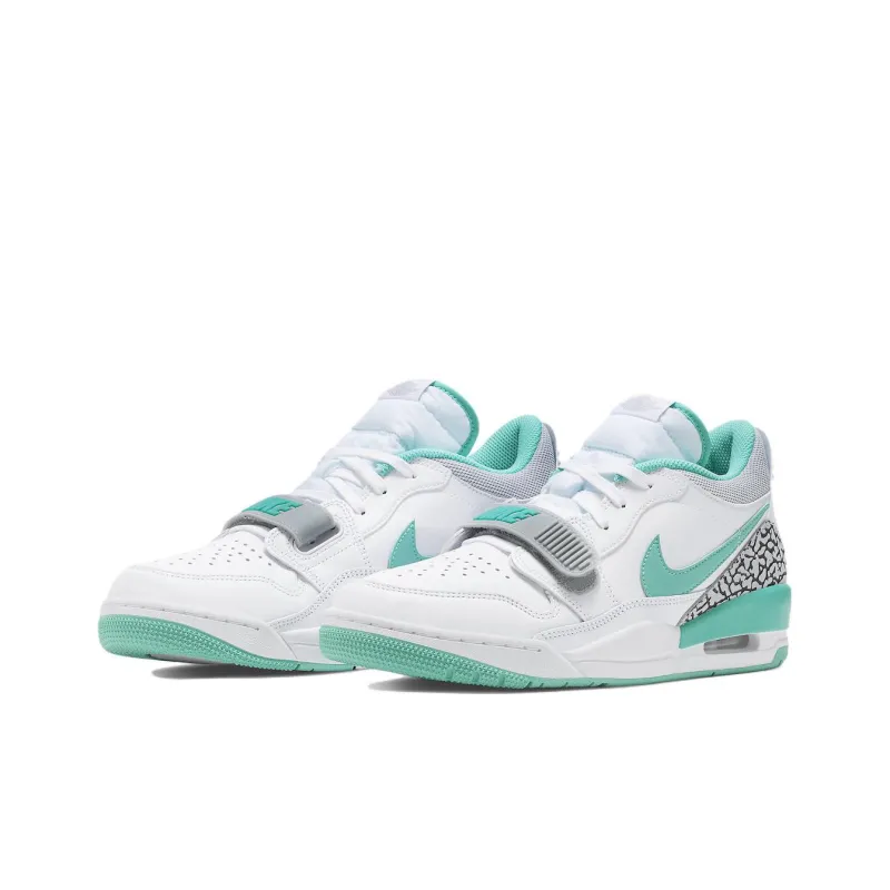 Jordan Legacy 312 Low White Turquois-2