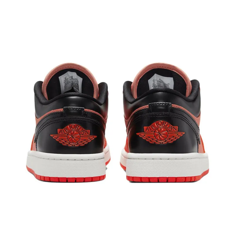 Jordan 1 Low Orange Black Women's-4