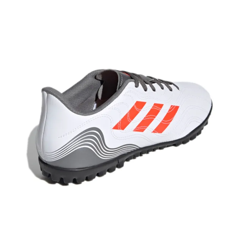 Adidas Copa Sense.4 Wear-Resistant Slip-Resistant Soccer Shoes Men's White Red-3