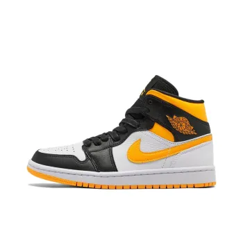 JORDAN 1 Mid Laser Orange Black Women's