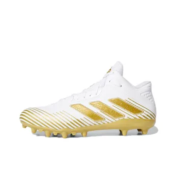 Adidas FREAK GHOST FG Rubber Long Studs Wear-Resistant Soccer Shoes Men's White Gold