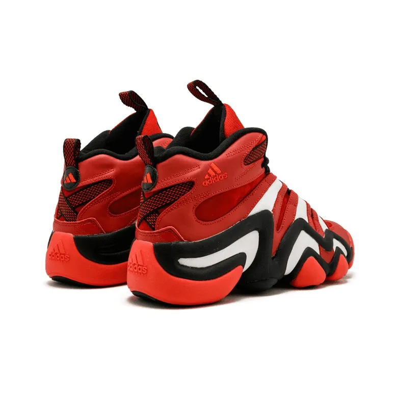Adidas Crazy 8 Cushioning Anti Slip And Wear Resistant High Top Vintage Basketball Shoes Red White Black-3